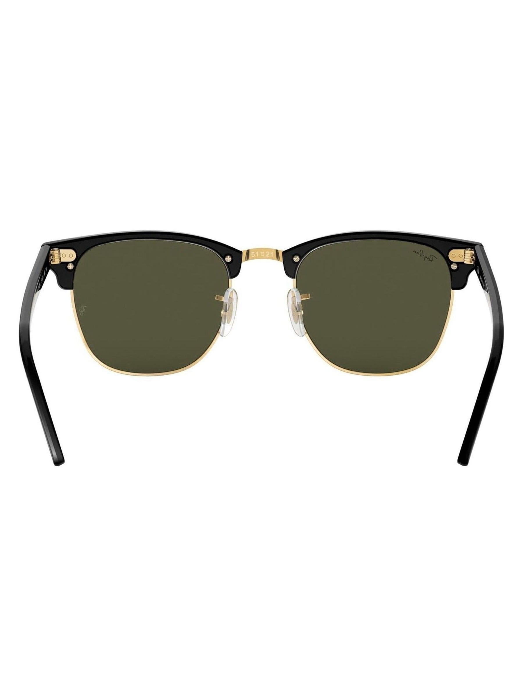 Ray-Ban Clubmaster square sunglasses black gold acetate (British brand)