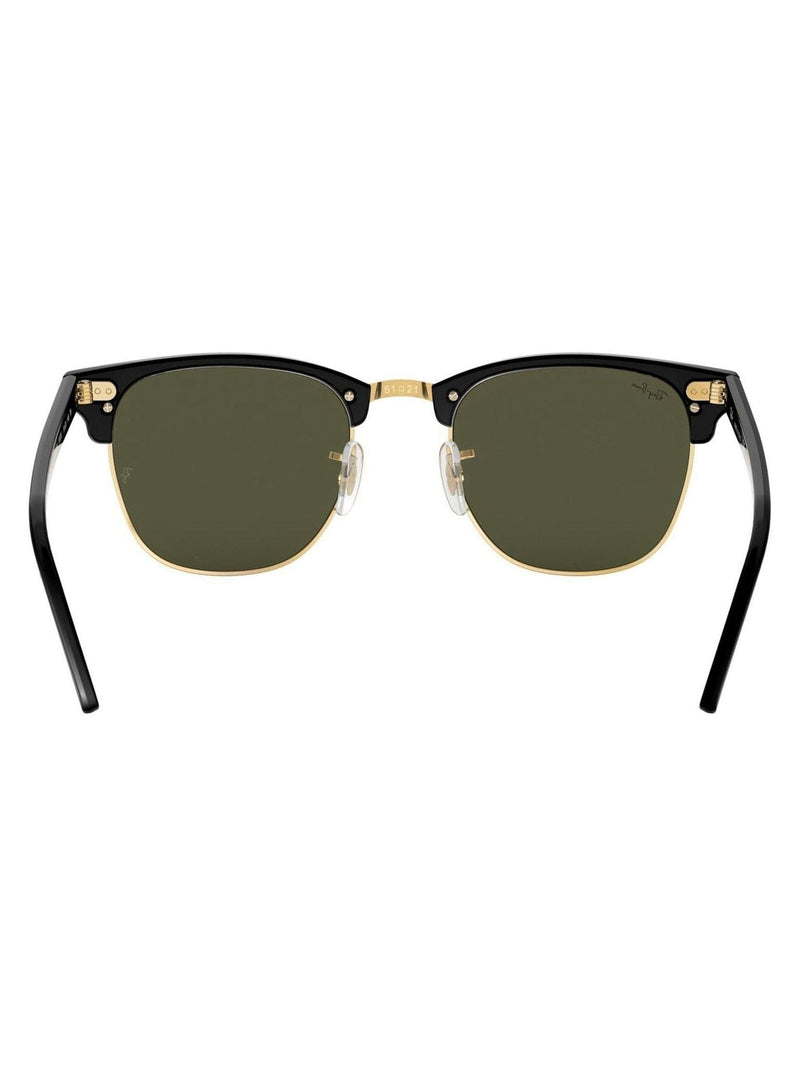 Ray-Ban Clubmaster square sunglasses black gold acetate (British brand)
