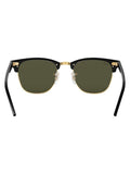 Ray-Ban Clubmaster square sunglasses black gold acetate (British brand)