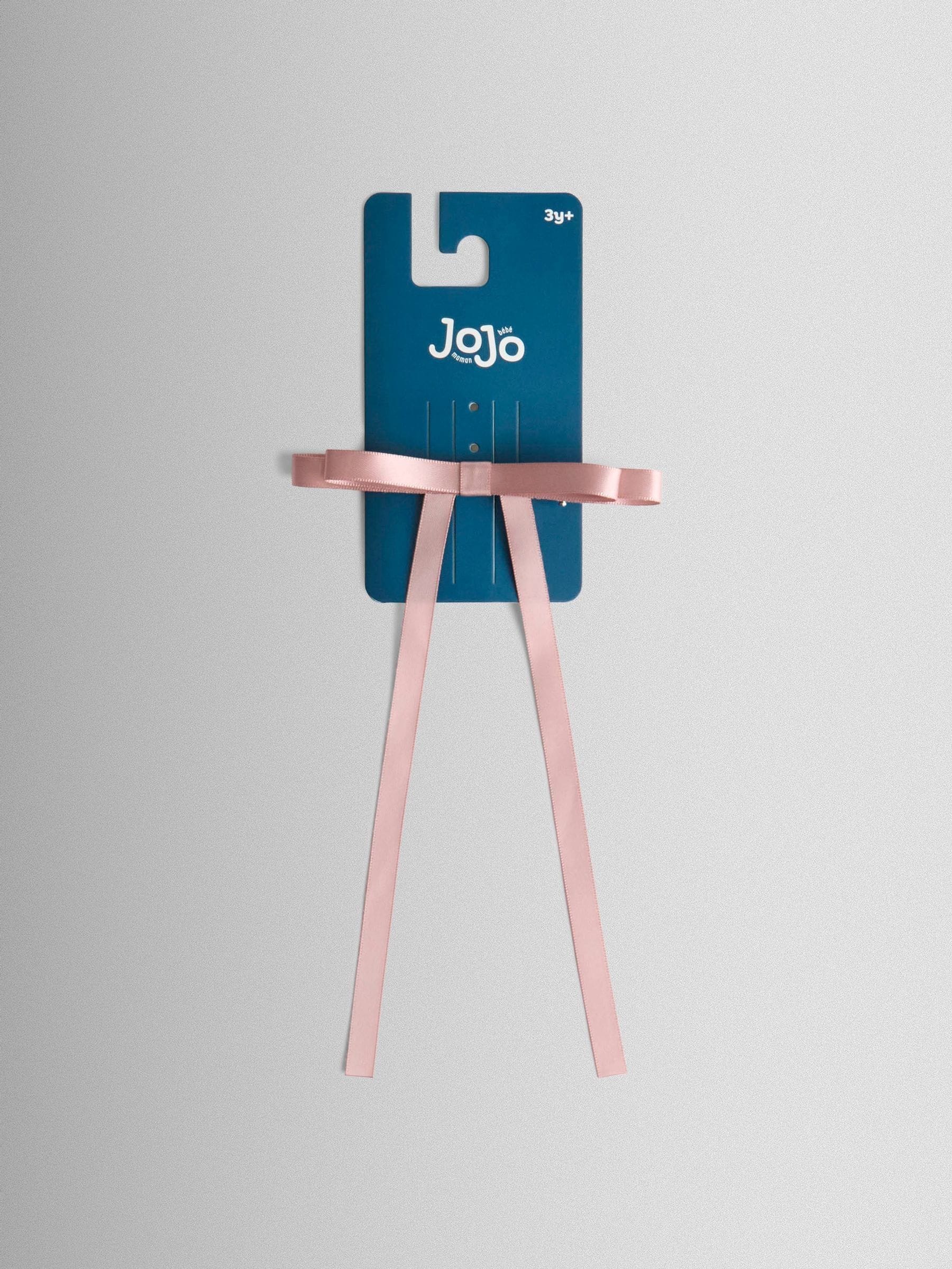 JoJo Maman Bébé pink long tail double bow hair clip (British brand)