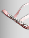 JoJo Maman Bébé pink long tail double bow hair clip (British brand)