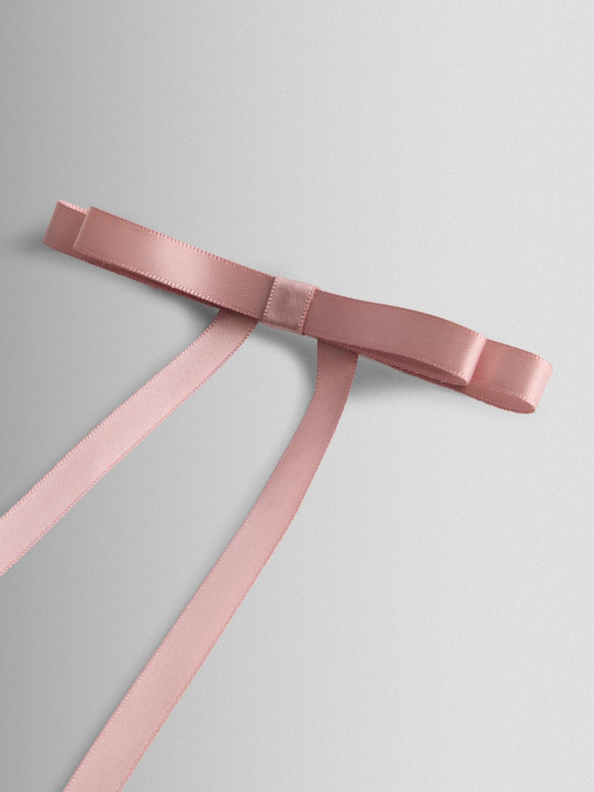 JoJo Maman Bébé pink long tail double bow hair clip (British brand)