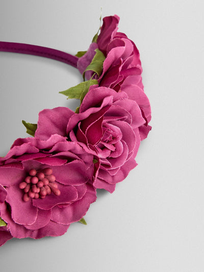 Next JoJo Maman Bébé Purple Floral Alice Headband- Buy online at McGrocer
