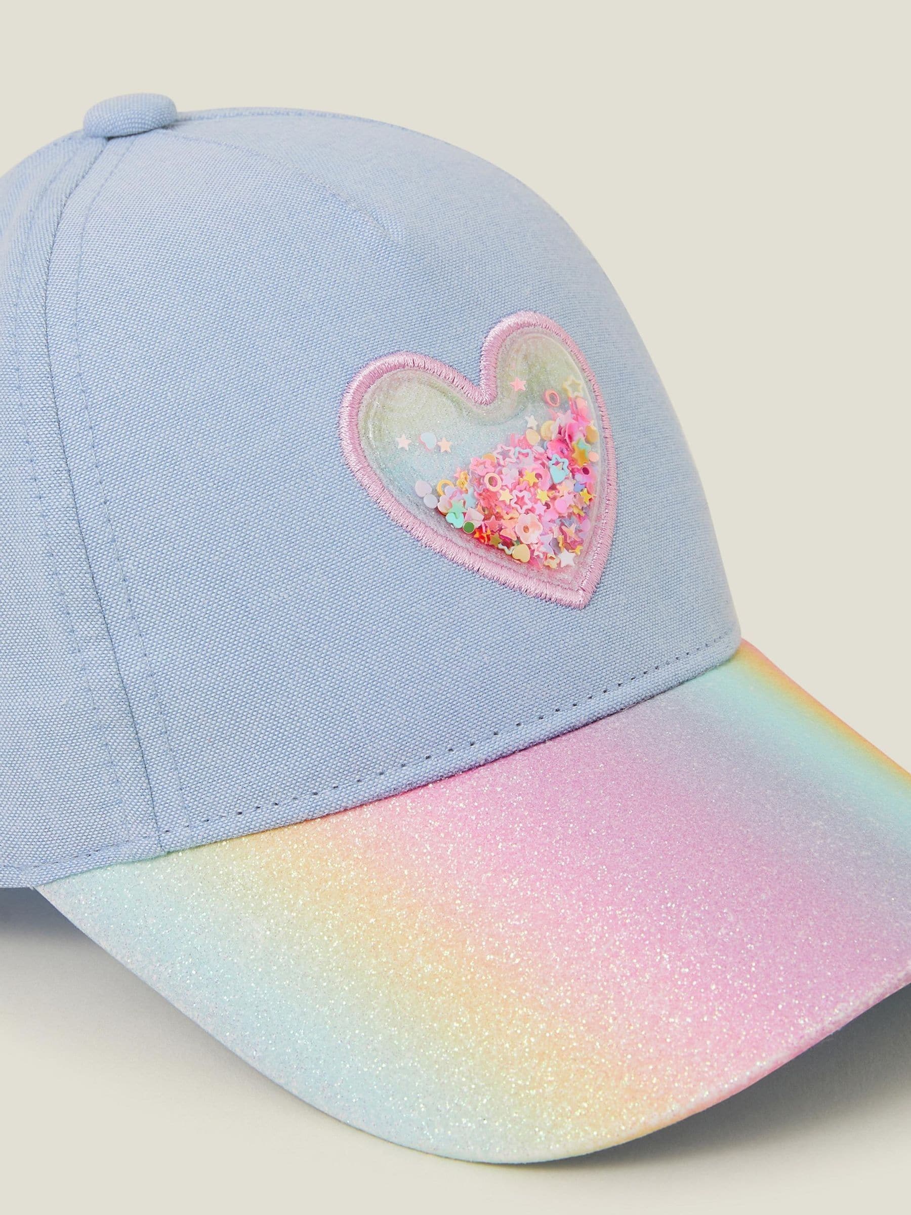 Angels By Accessorize blue girls shake glitter cap, UK version