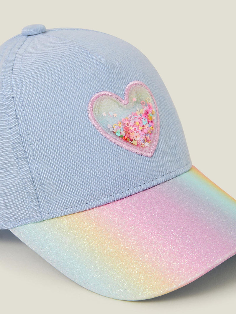 Angels By Accessorize blue girls shake glitter cap, UK version