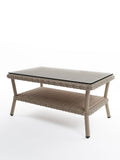 Laura Ashley Natural Carrdale Garden Rattan Coffee Table, imported from the UK