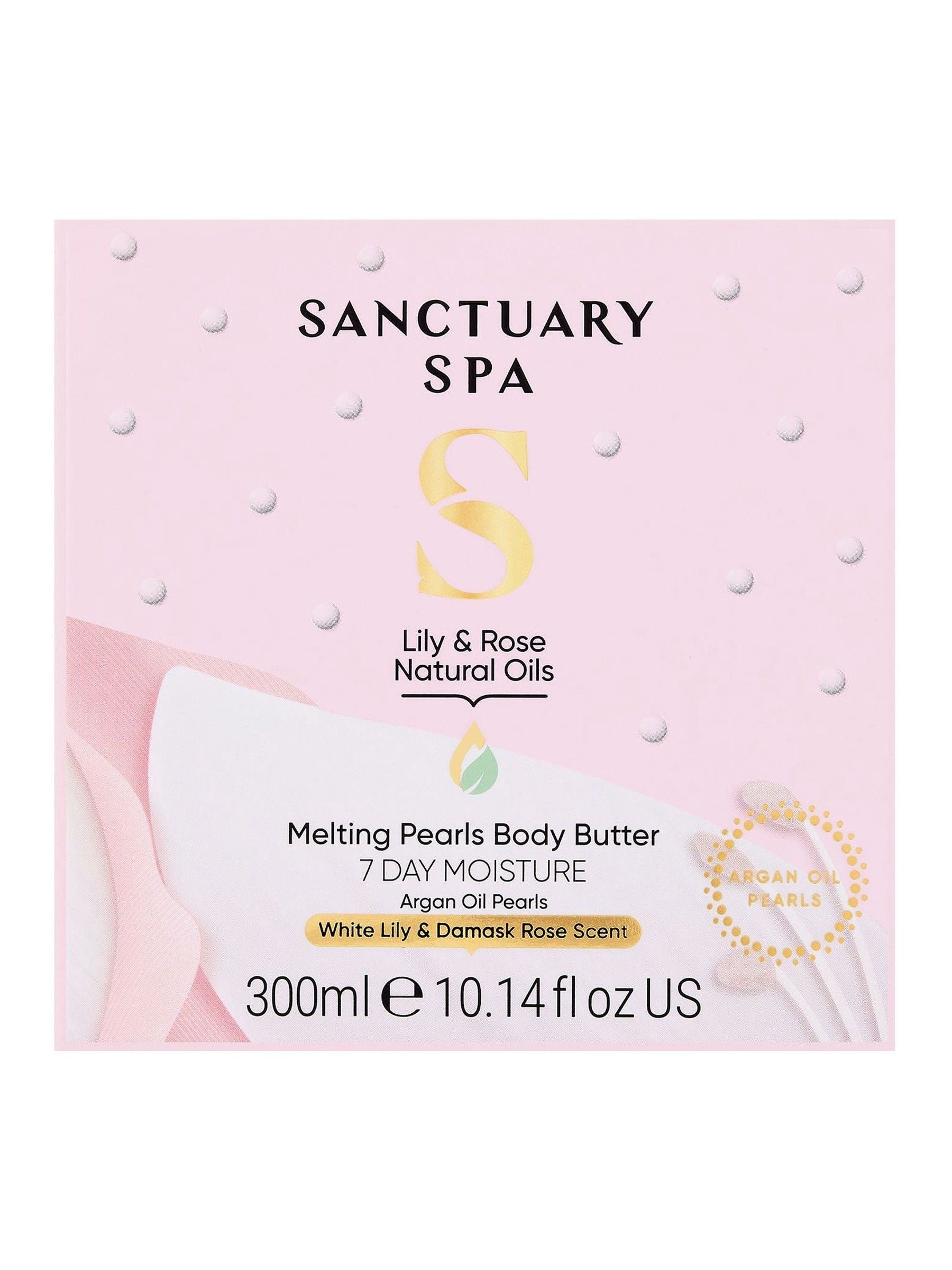 Sanctuary Spa Lily & Rose Natural Oils Melting Pearls Body Butter 300ml