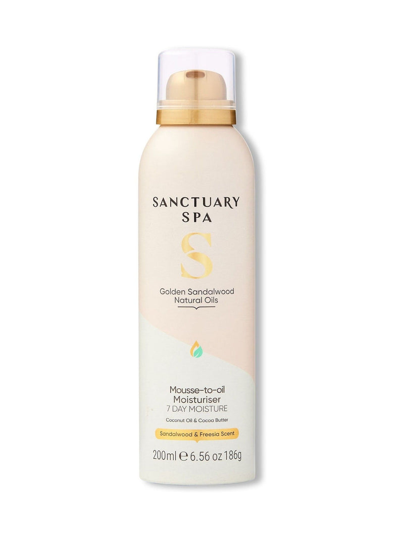 Sanctuary Spa Golden Sandalwood Mousse to Oil Body Moisturiser 200ml (British brand)