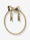 Gold bow towel ring bathroom accessory, UK version