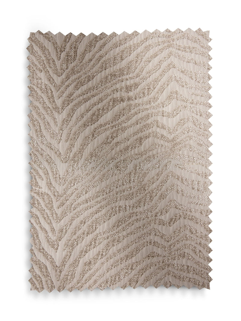Zebra chenille blackout roman blind natural finish - British product
