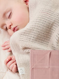 MORI Supersoft Cellular Baby Blankets Blue/Neutral 2 Pack 70 x 100cm