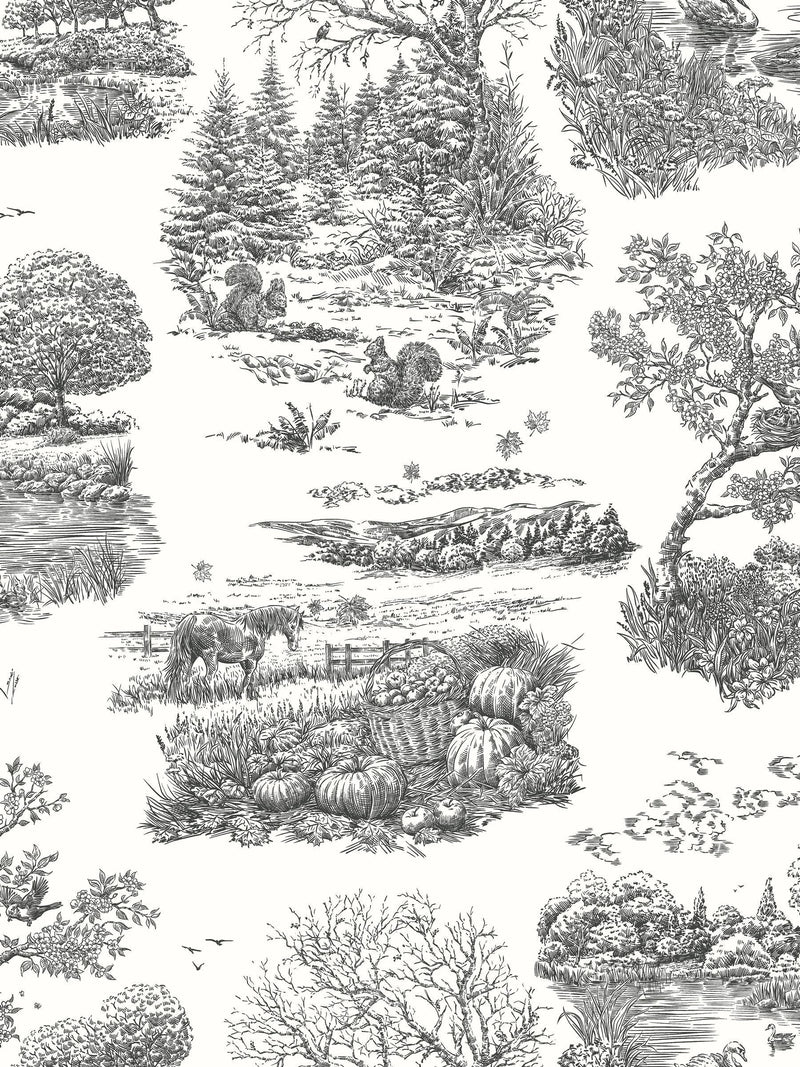 Ohpopsi Noir Eve Toile wallpaper sample - British product