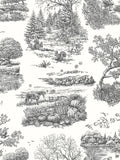 Ohpopsi Noir Eve Toile wallpaper sample - British product