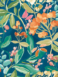 Ohpopsi Indigo Wallpaper Sample