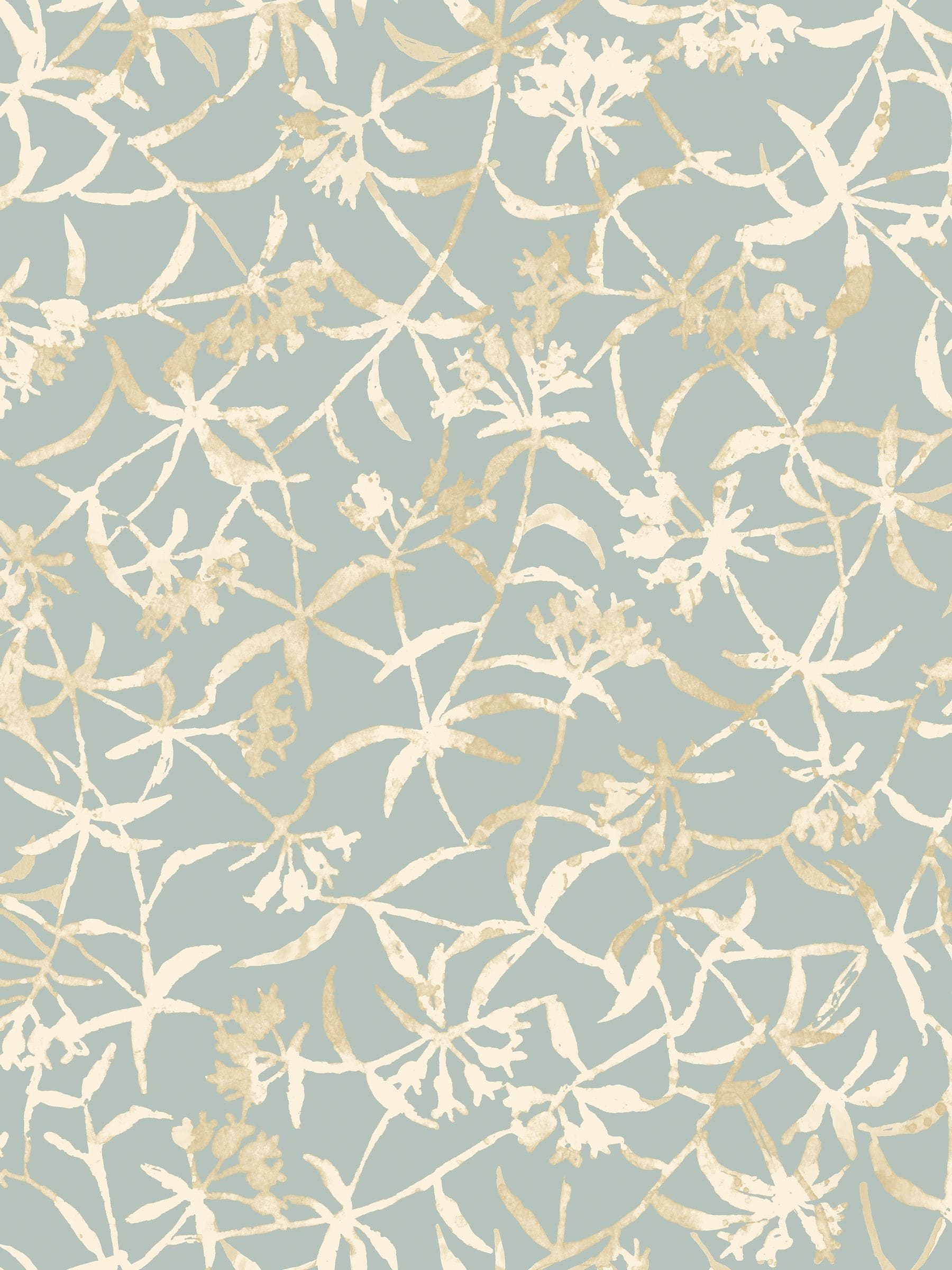 Ohpopsi Navy Entwine wallpaper sample, UK version