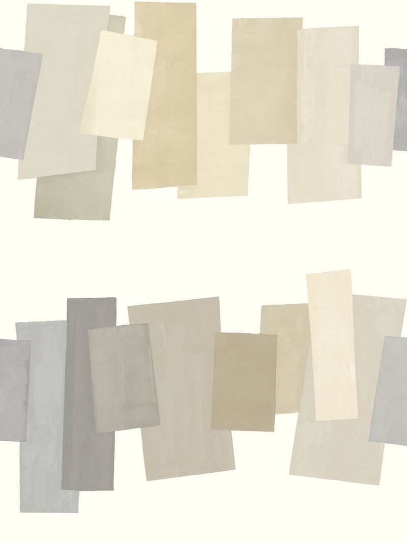 Oh Popsi Gingerbread Latte Offset Blocks Wallpaper Sample