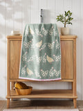 Sage Green chicken towel 100% cotton (British brand)