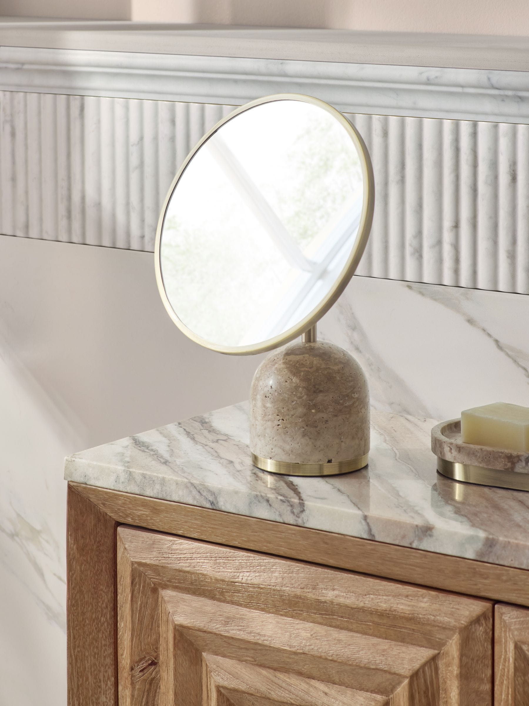 N. Premium gold dressing table mirror 32cm, UK version