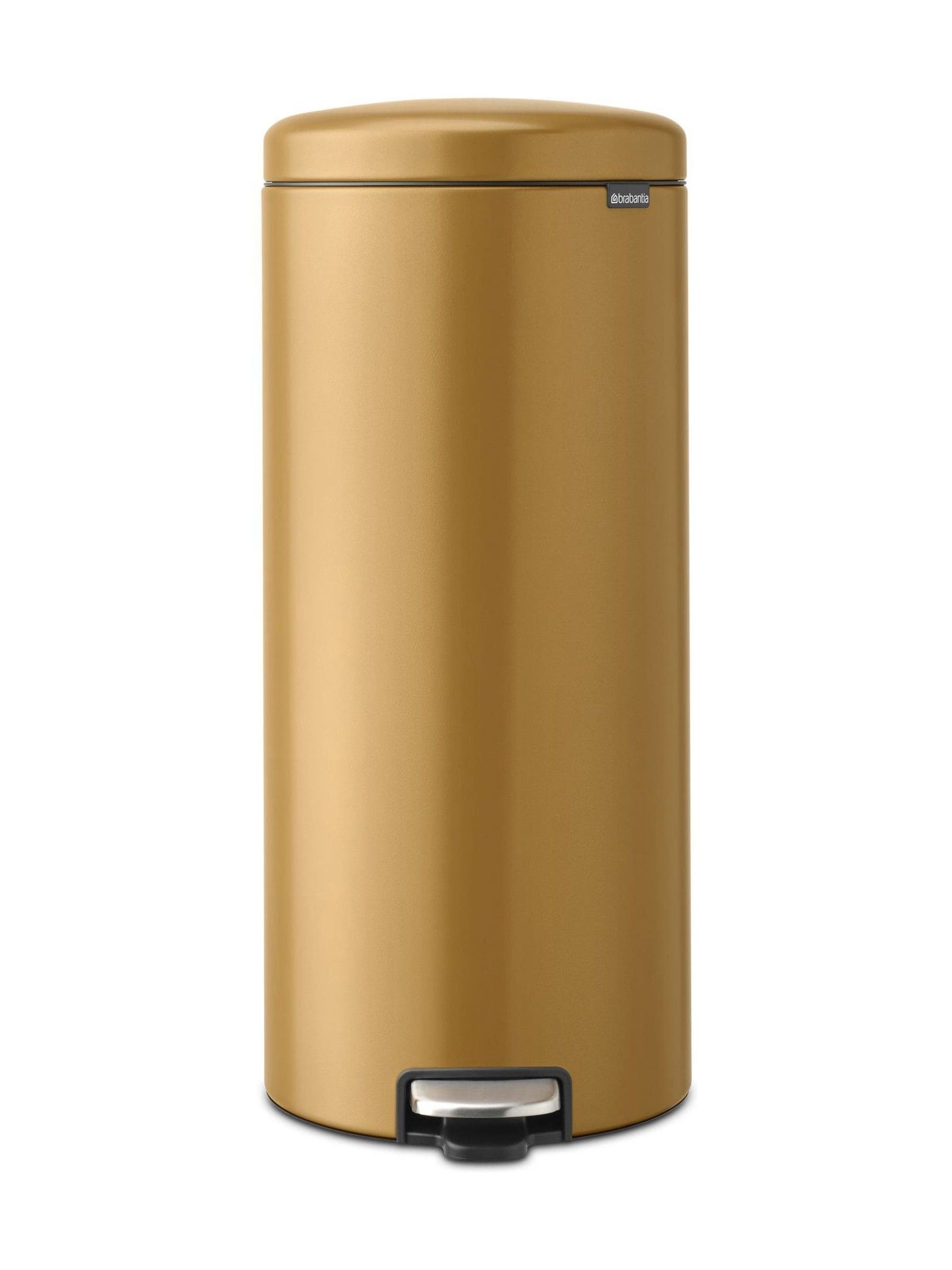 Brabantia warm gold pedal bin 30L - British product