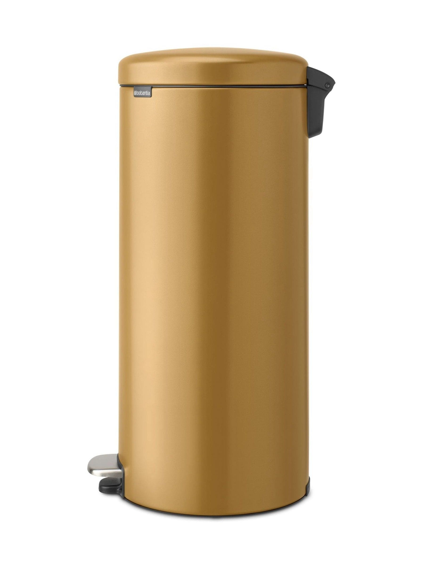Brabantia warm gold pedal bin 30L - British product