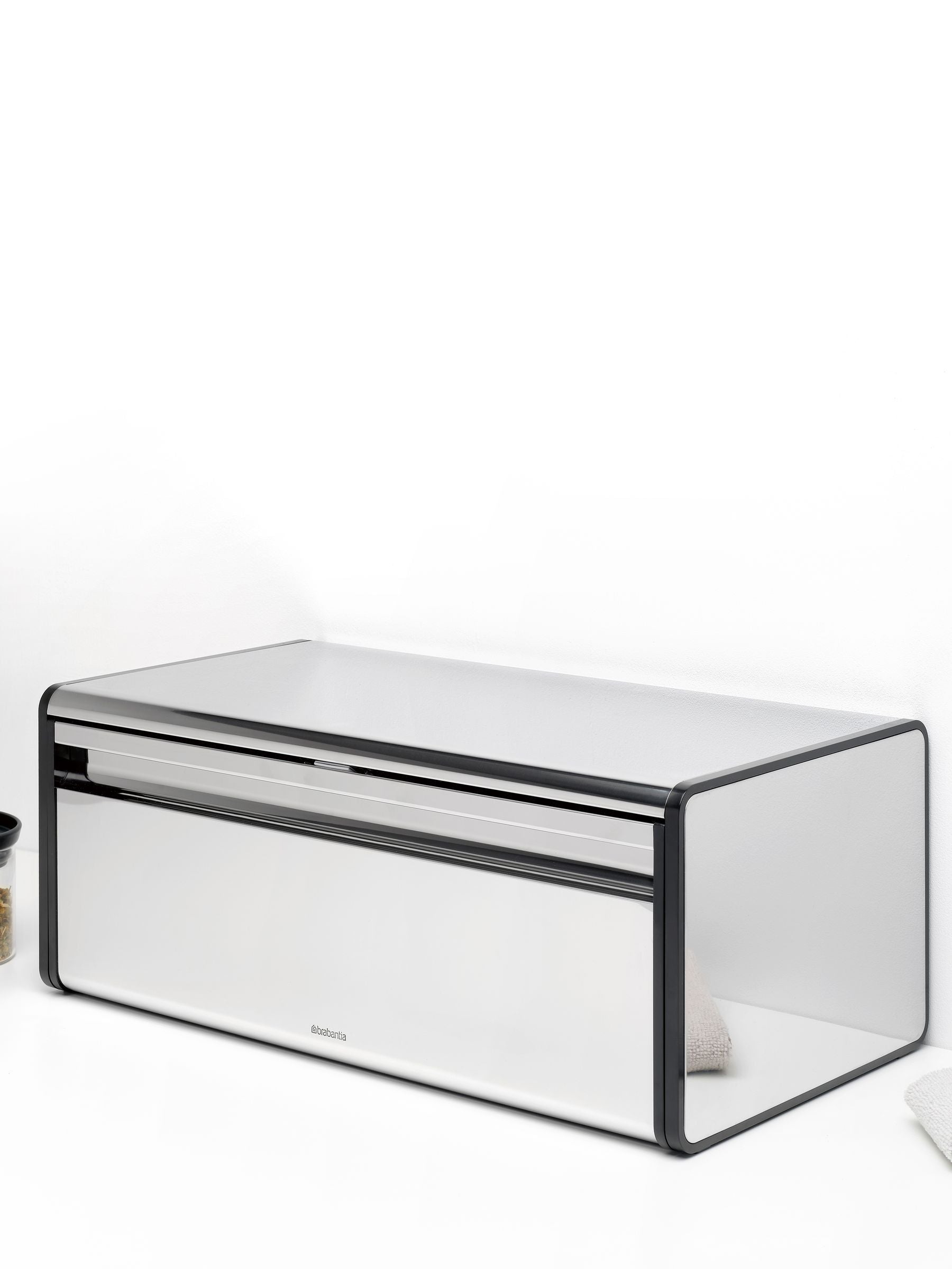 Brabantia Brilliant Steel Fall Front Bread Bin ONE - British product