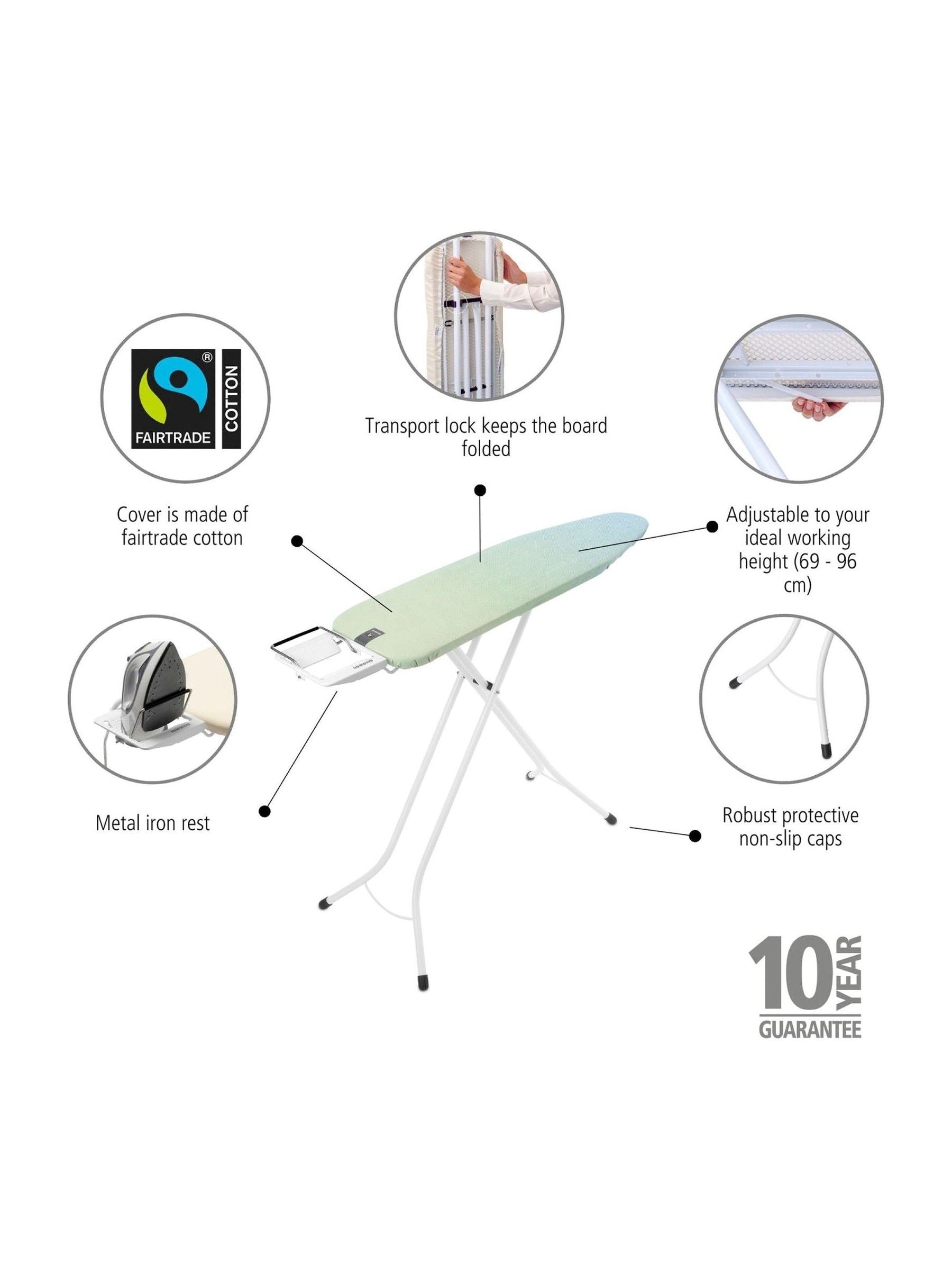 Brabantia Soothing Sea ironing board Size A, imported from the UK