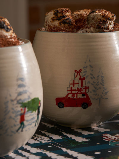 Next Sophie Allport Natural Home for Christmas Stoneware Mug- Buy online at McGrocer