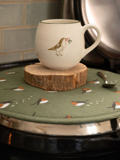 Sophie Allport غطاء موقد دائري بلون أخضر غابوي وروبن