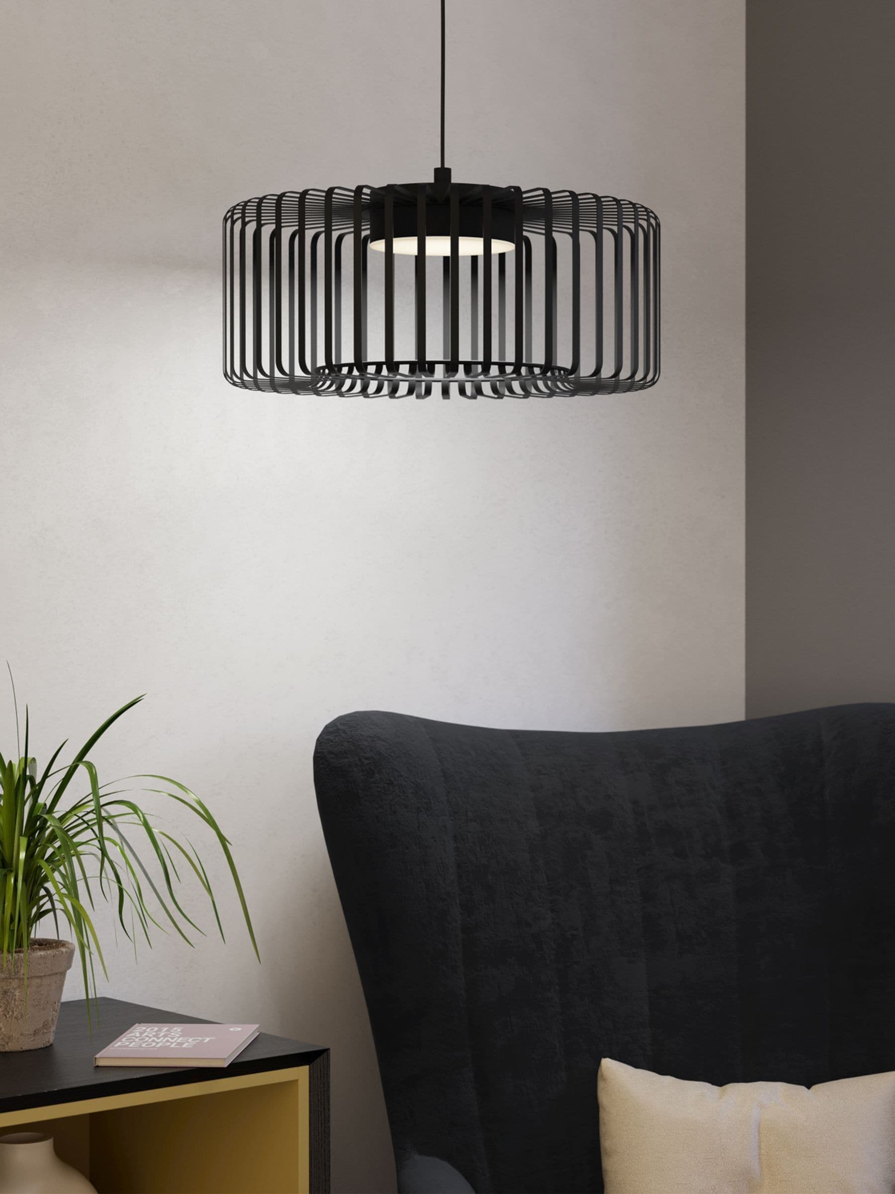 Eglo Ginestrone-Z RGB steel pendant light, UK version