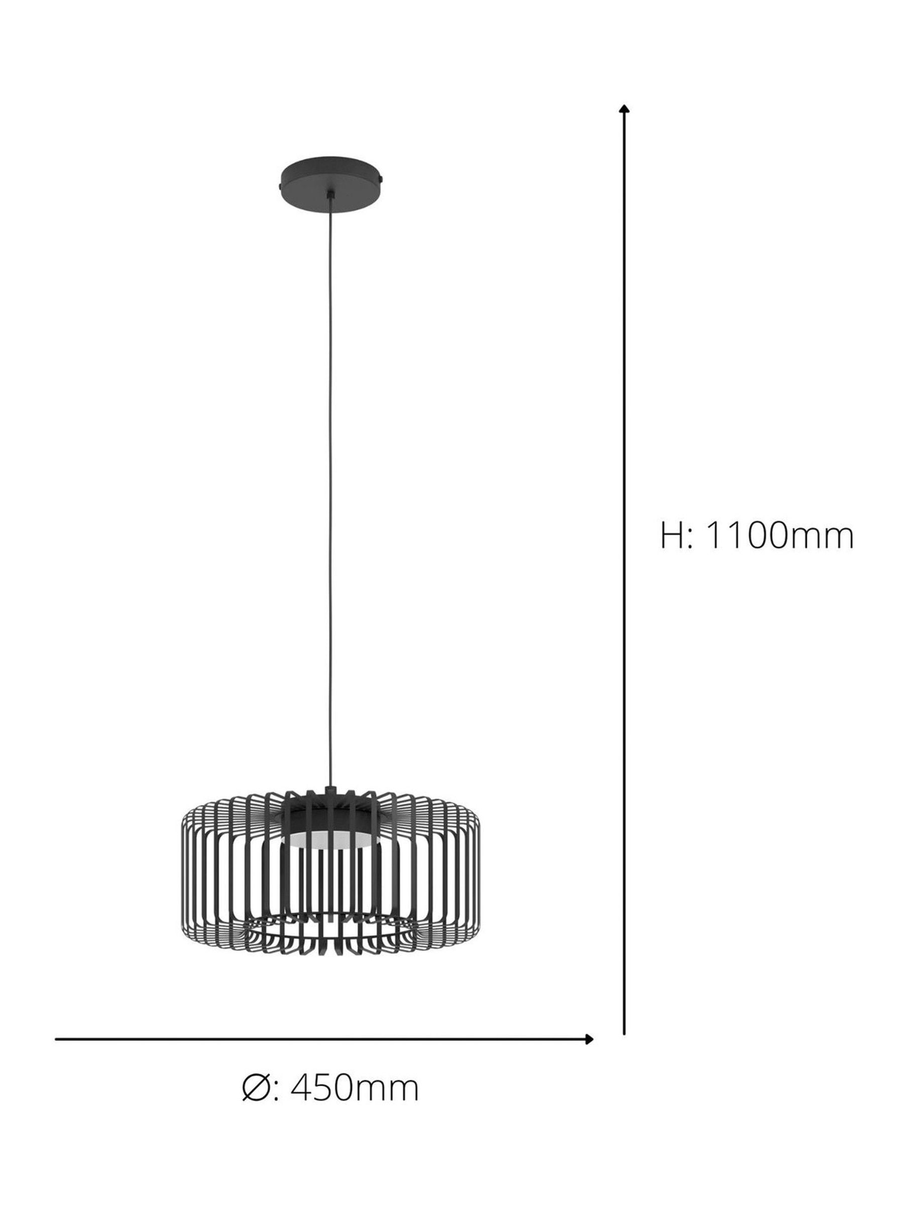 Eglo Ginestrone-Z RGB steel pendant light, UK version