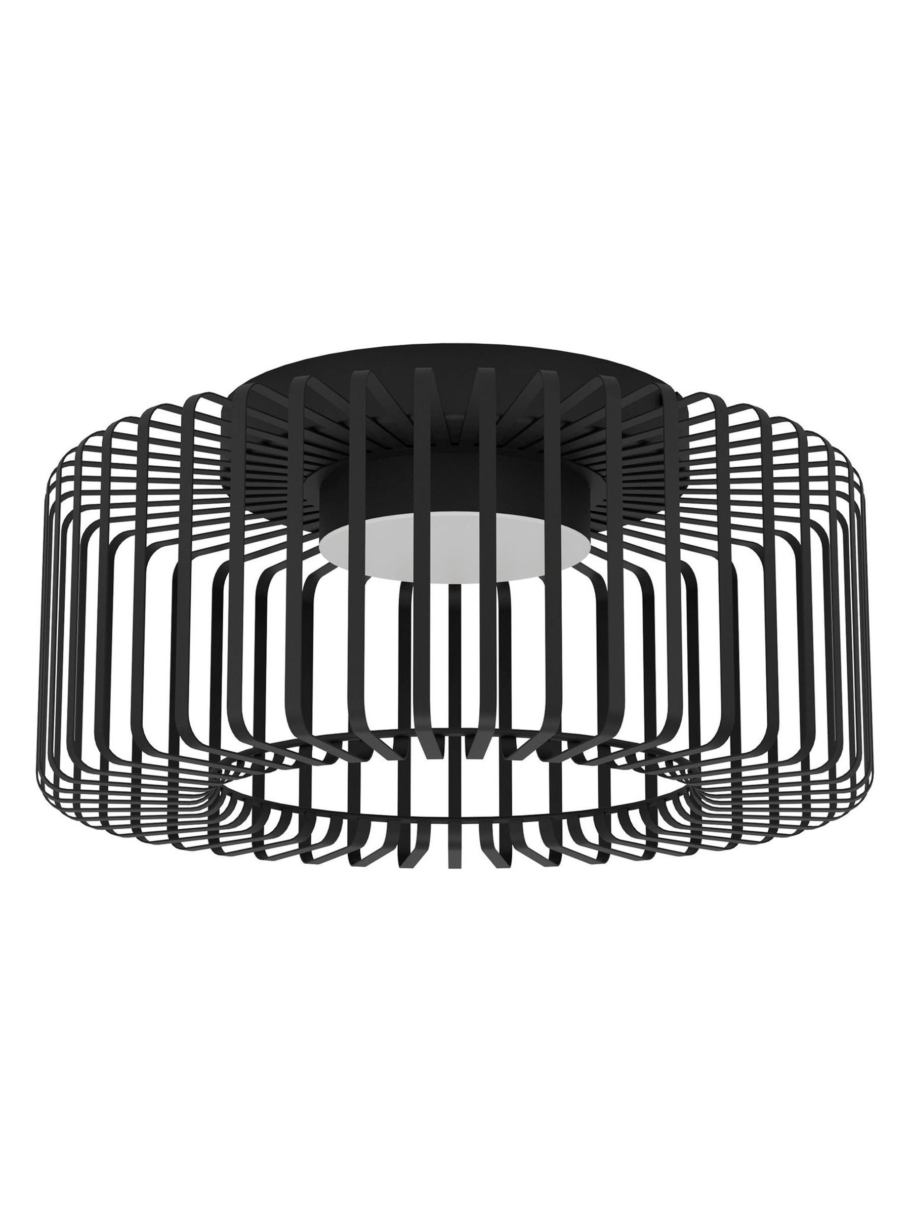 Eglo Black Ginestrone-Z Steel RGB ceiling light (British brand)