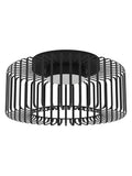 Eglo Black Ginestrone-Z Steel RGB ceiling light (British brand)