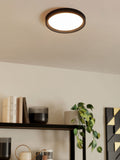 Eglo Black Idun-E plastic ceiling light 28.5cm (British brand)