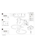 Eglo black Amandolo LED ceiling light 67.5cm, imported from the UK