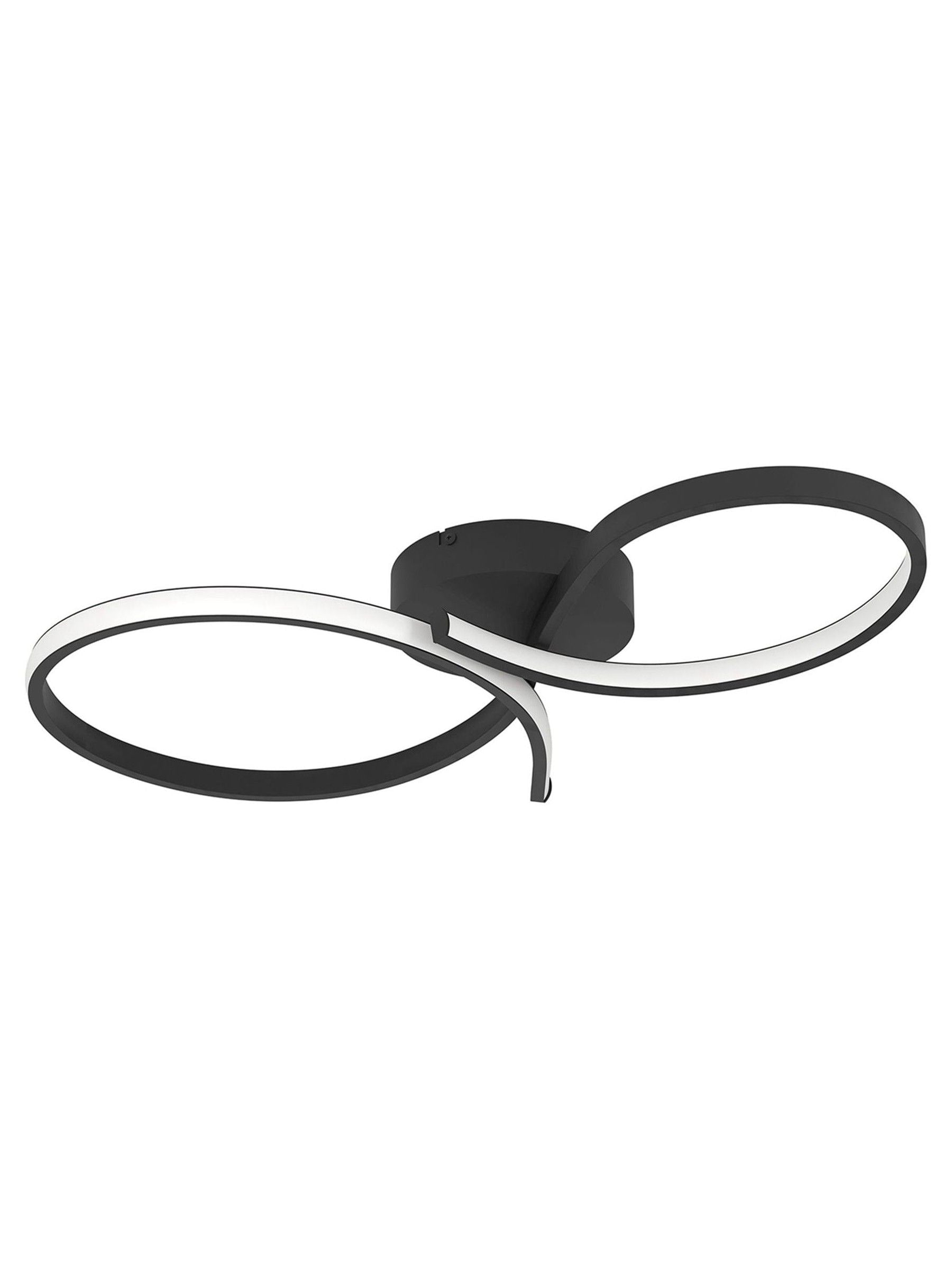 Eglo Serpins black ceiling light aluminium steel 60cm (British brand)