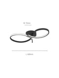 Eglo Serpins black ceiling light aluminium steel 60cm (British brand)