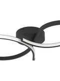 Eglo Serpins black ceiling light aluminium steel 60cm (British brand)