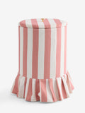 Pink stripe frill laundry bag 55cm tall, UK version