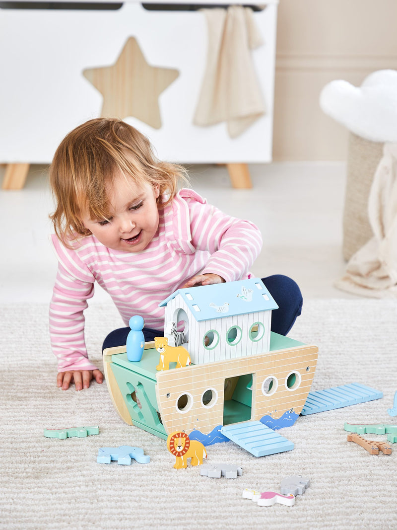 JoJo Maman Bébé Noah's Ark wooden playset, imported from the UK