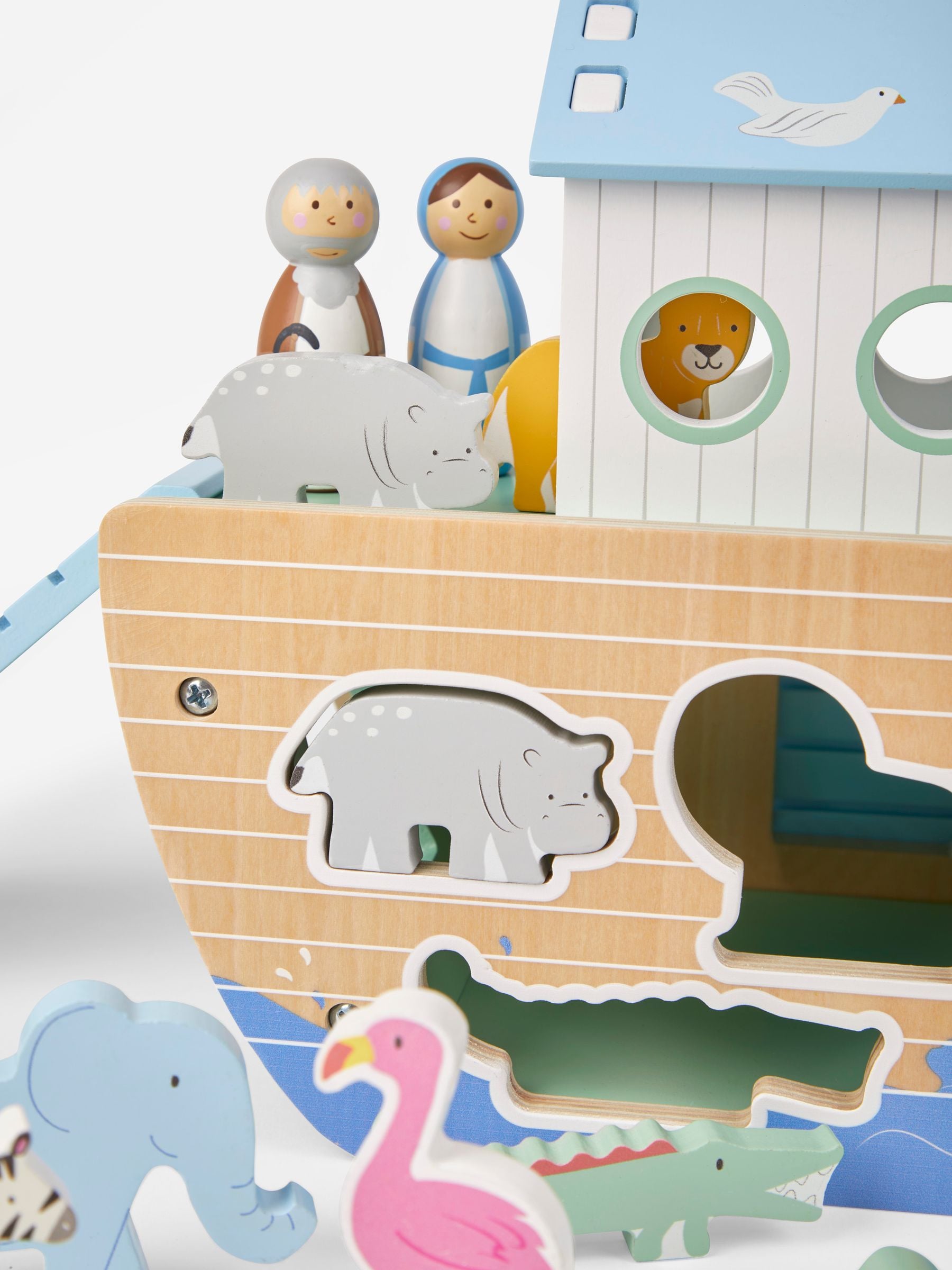 JoJo Maman Bébé Noah's Ark wooden playset, imported from the UK