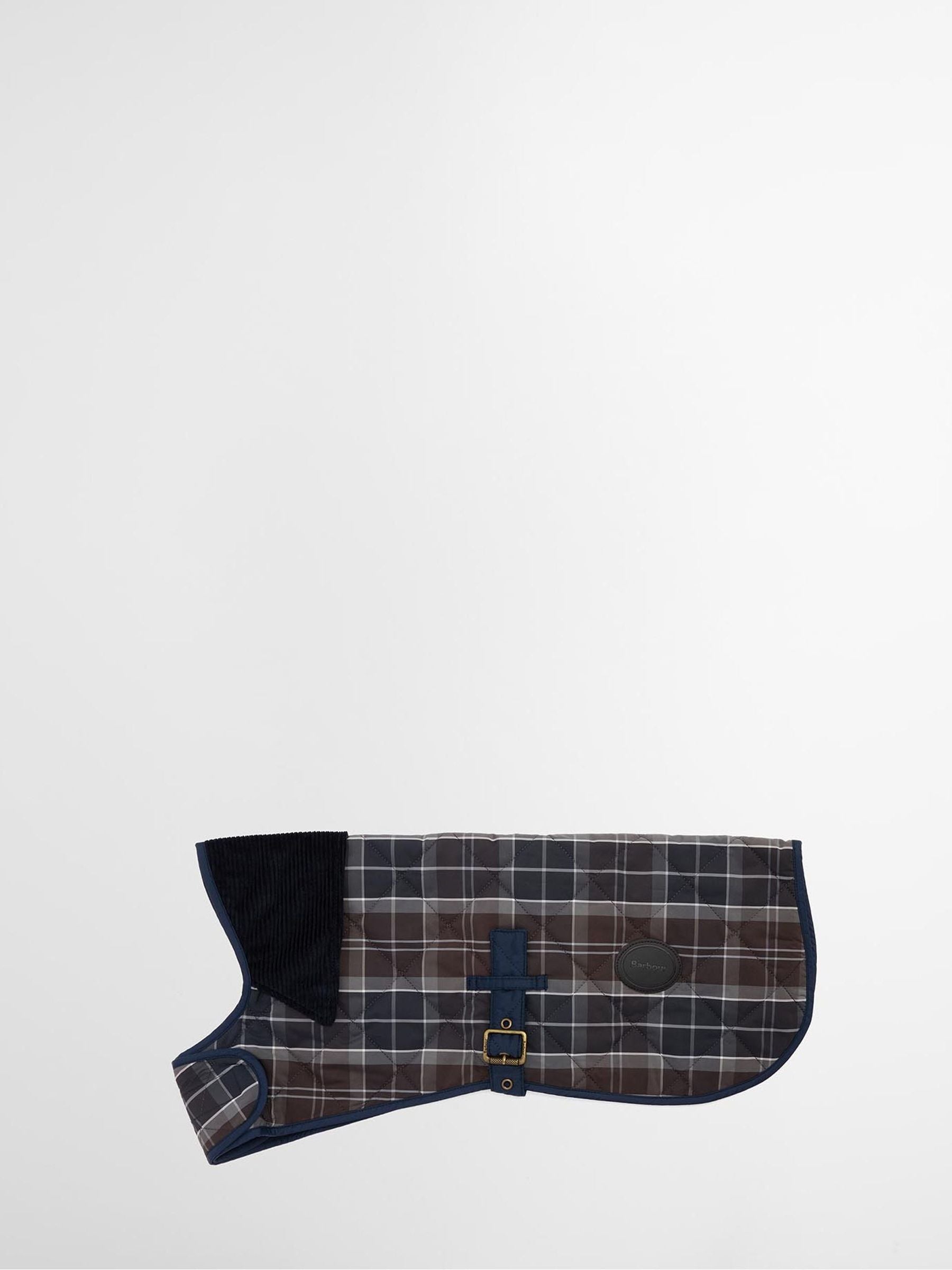 Barbour quilted tartan brown dog coat, imported from the UK