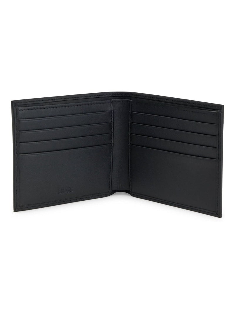 BOSS Randy billfold wallet black leather, UK version