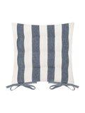 Yard Pecan Hayle Striped Cotton Seat Pads 2 Pack 40cm x 3cm (British brand)