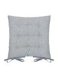 Yard Pecan Hayle Striped Cotton Seat Pads 2 Pack 40cm x 3cm (British brand)