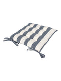 Yard Pecan Hayle Striped Cotton Seat Pads 2 Pack 40cm x 3cm (British brand)