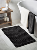 Black Bobble Bath Mat