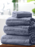 Blue Ribbed Towel