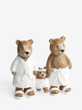 Bertie Bear family hand painted bathroom ornament, imported from the UK