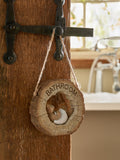 Hamish reversible hanging bathroom sign (British brand)
