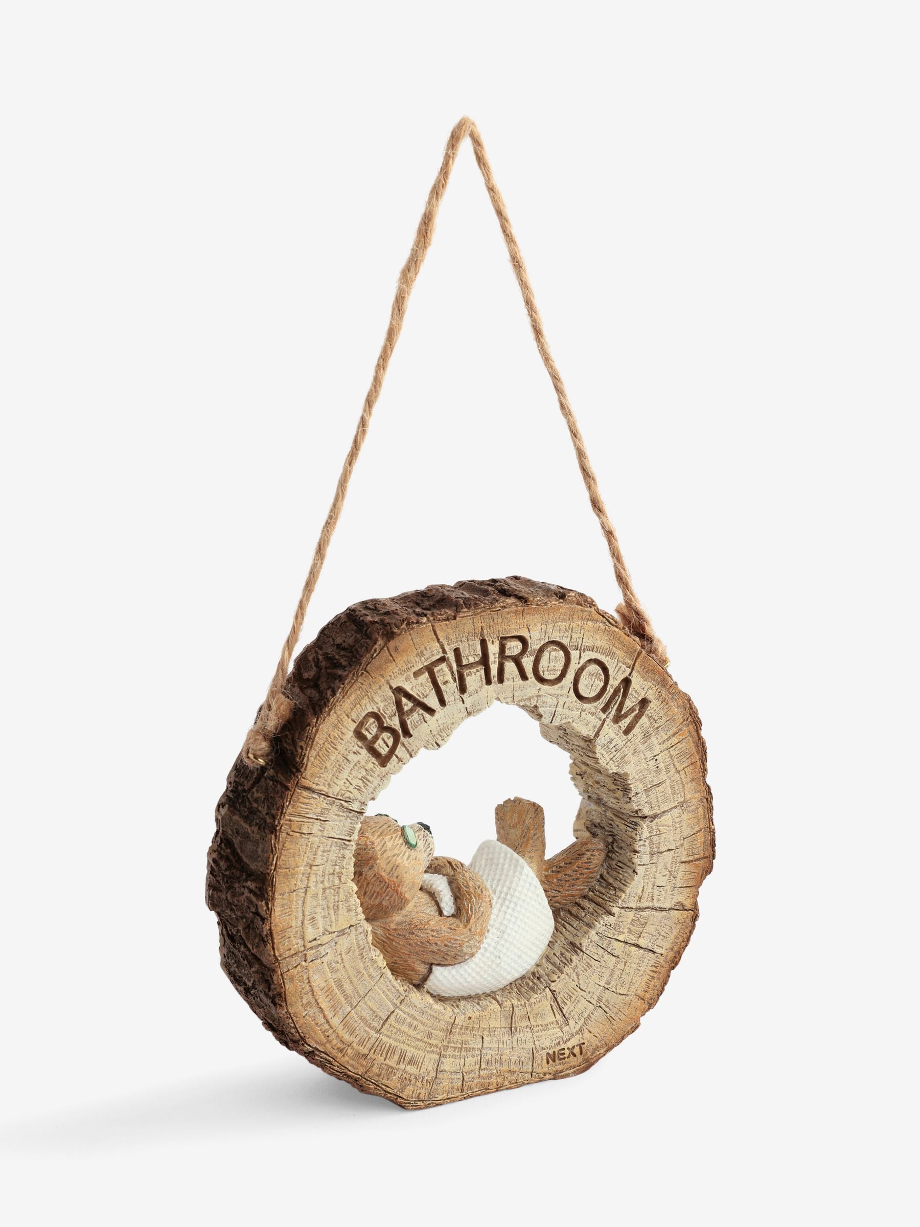 Hamish reversible hanging bathroom sign (British brand)